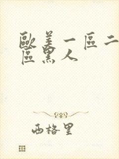 欧美一区二区三区黑人