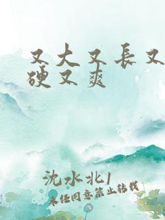 又大又长又粗又硬又爽