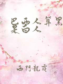 巴西人算黑人还是白人