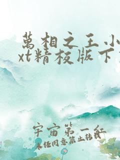 万相之王小说txt精校版下载