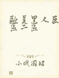 欧美黑人巨大一区二区