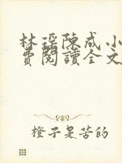 林瑶陈成小说免费阅读全文无弹窗