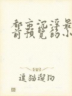 都市沉浮最快超前预览的小说3030