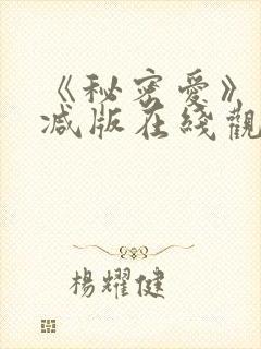 《秘密爱》未删减版在线观看