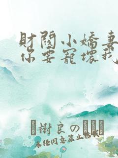 财阀小娇妻大叔你要宠坏我了