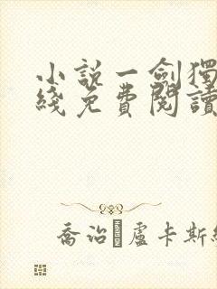 小说一剑独尊在线免费阅读