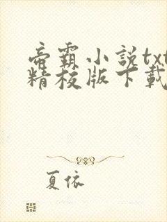 帝霸小说txt精校版下载