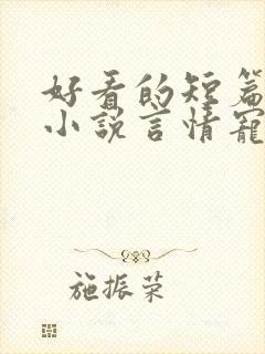 好看的短篇完结小说言情宠文