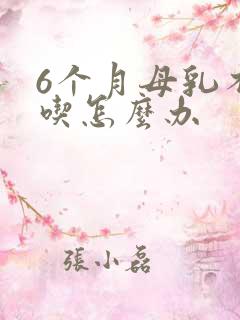 6个月母乳不够吃怎么办