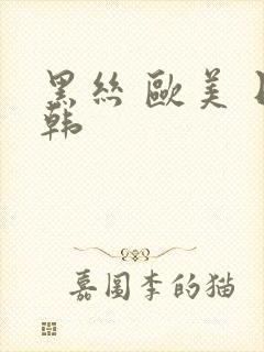 黑丝 欧美 日韩