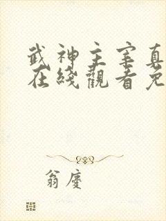 武神主宰真人版在线观看免费全集