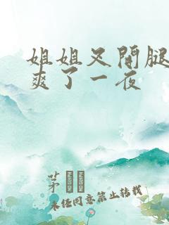 姐姐叉开腿让我爽了一夜