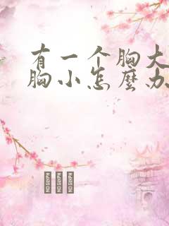 有一个胸大一个胸小怎么办