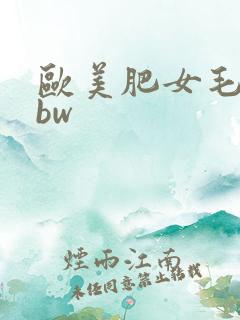 欧美肥女毛多bbw