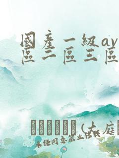 国产一级av一区二区三区