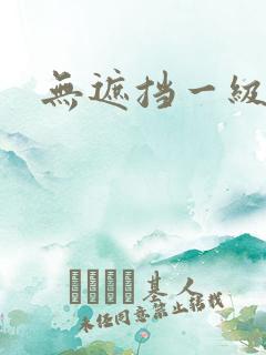 无遮挡一级片