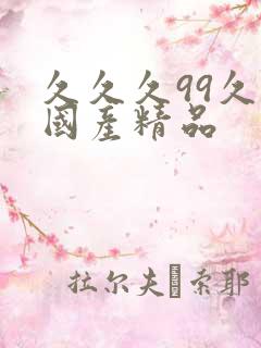 久久久99久久国产精品