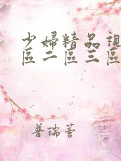 少妇精品视频一区二区三区