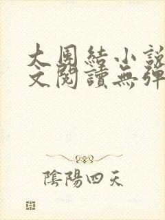 大团结小说集全文阅读无弹窗