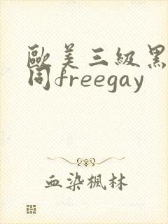 欧美三级黑人男同freegay