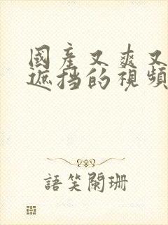 国产又爽又黄无遮挡的视频