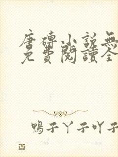 唐砖小说无弹窗免费阅读全文