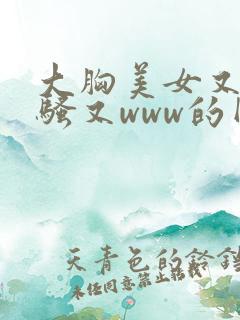 大胸美女又黄又骚又www的网站