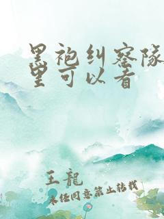 黑袍纠察队在哪里可以看