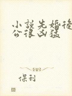 小说先婚后爱老公很凶猛