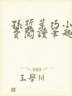 孙哲叶巧小说免费阅读笔趣阁