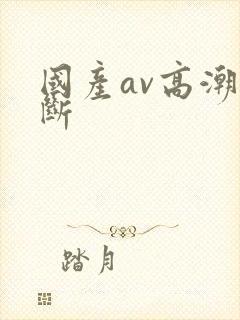 国产av高潮不断