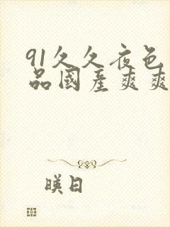 91久久夜色精品国产爽爽