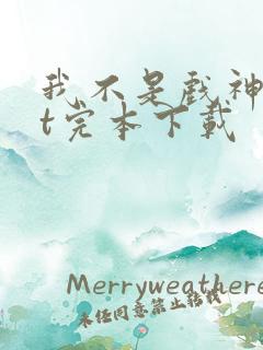 我不是戏神txt完本下载