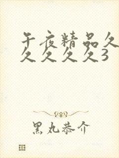 午夜精品久久久久久久久3