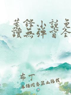 叶锋小说免费阅读无弹窗全文