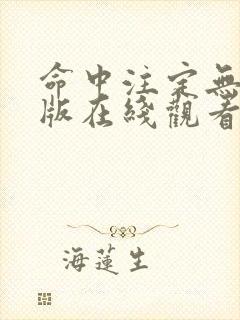 命中注定无删减版在线观看第一季