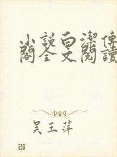 小说白洁传笔趣阁全文阅读