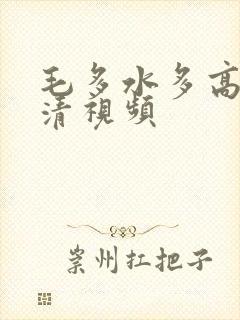毛多水多高潮高清视频