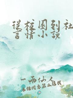 从校园到社会的言情小说