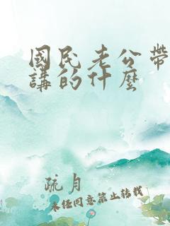 国民老公带回家讲的什么