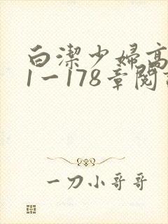 白洁少妇高义第1一178章阅读