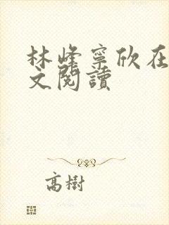 林峰宁欣在线全文阅读