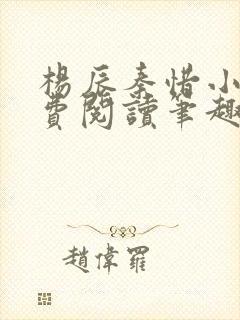 杨辰秦惜小说免费阅读笔趣阁