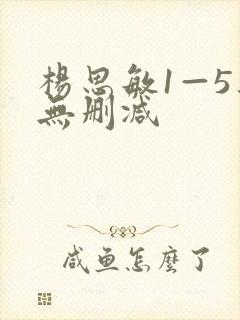 杨思敏1—5集无删减