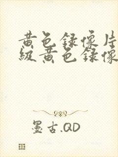 黄色录像片,一级黄色录像片