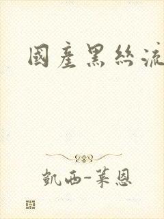 国产黑丝流白浆