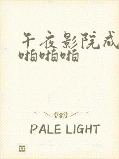 午夜影院成年人啪啪啪