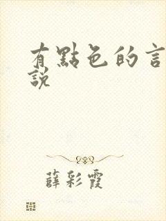 有点色的言情小说