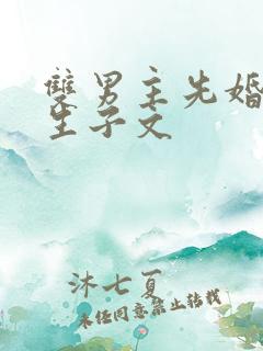 双男主先婚后爱生子文