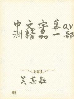 中文字幕av亚洲精品一部网站